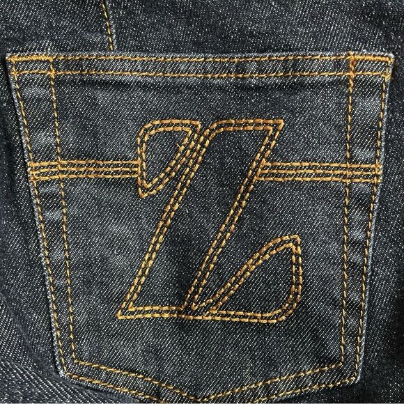 Zimmermann Concert Stiletto Jeans Women’s Size 28 Dark Denim Flare Leg Split Hem - Picture 12 of 16